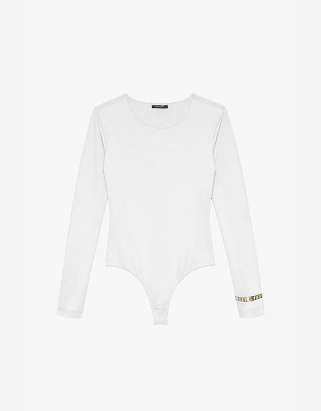 Nikkie Pinole Body Met Ketting Detail star White 