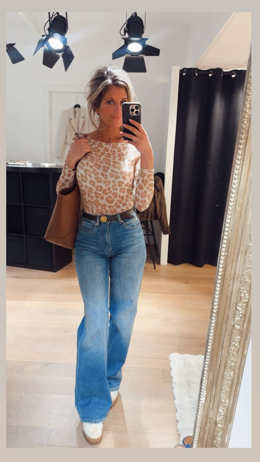 Cashmere Leopard top beige ?