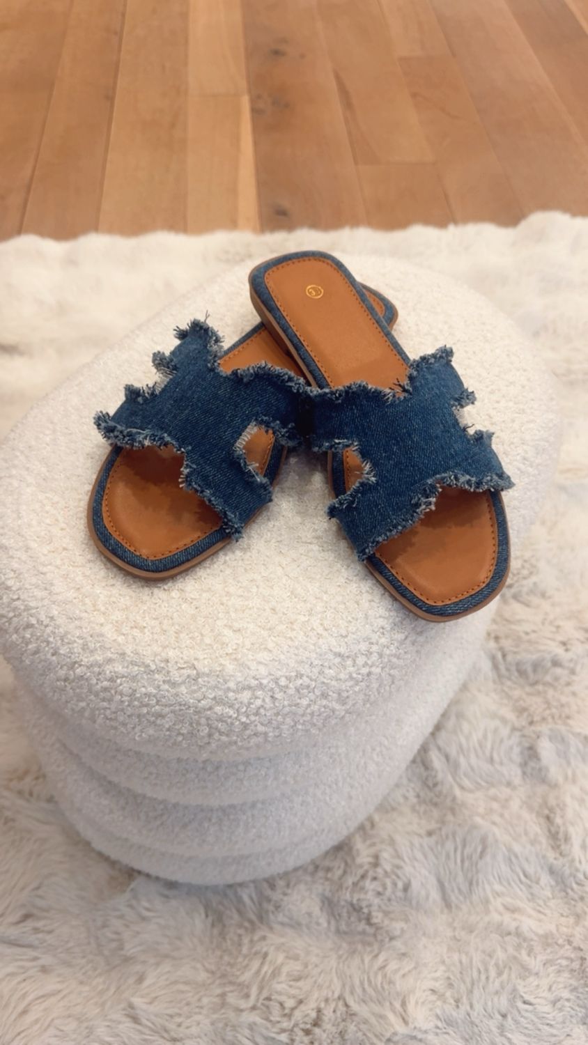 Jeans slippers 