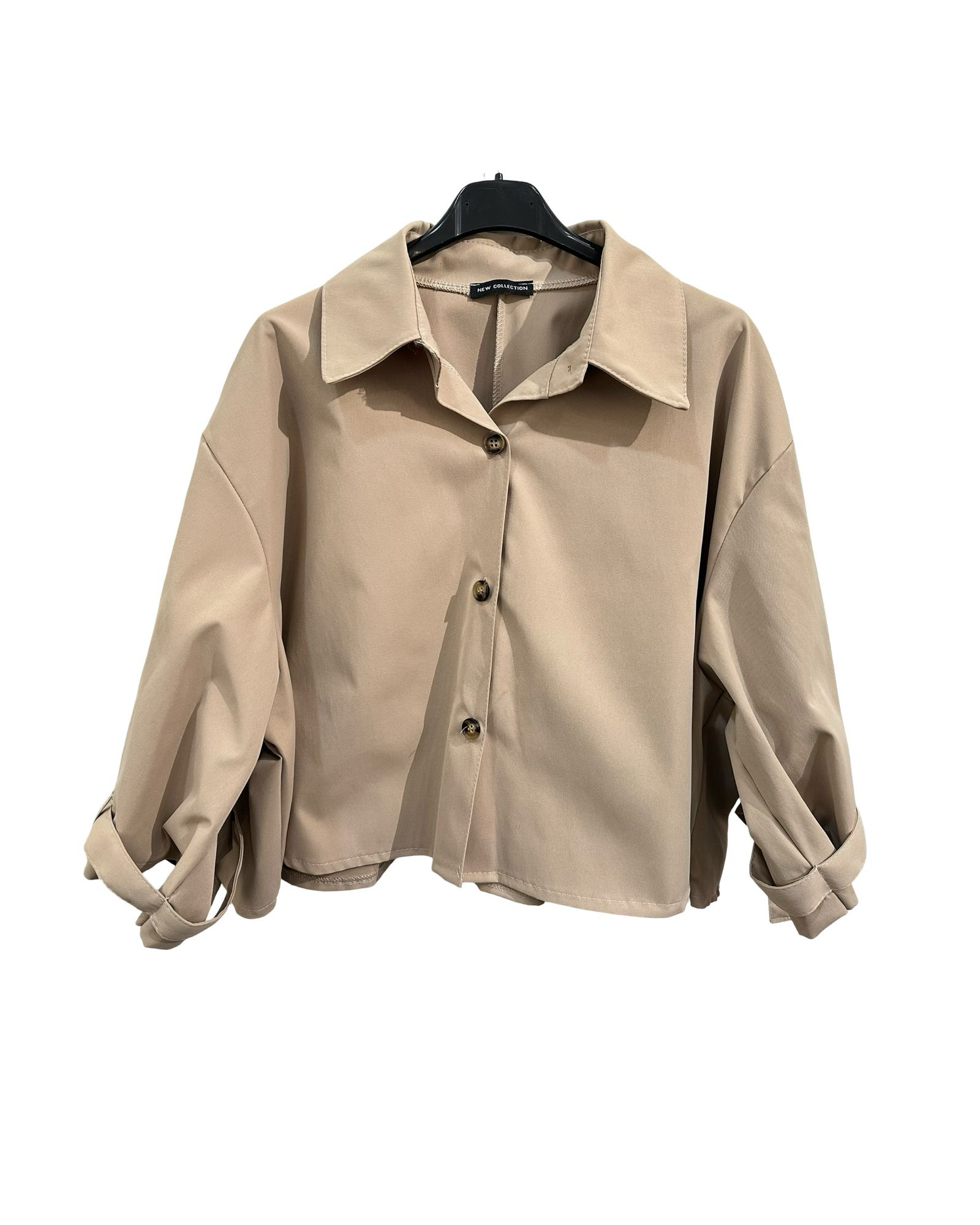 Cato trenchcoat short beige