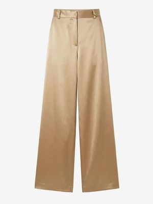 Nikkie Satijnen Ribe Pantalon Tanin 