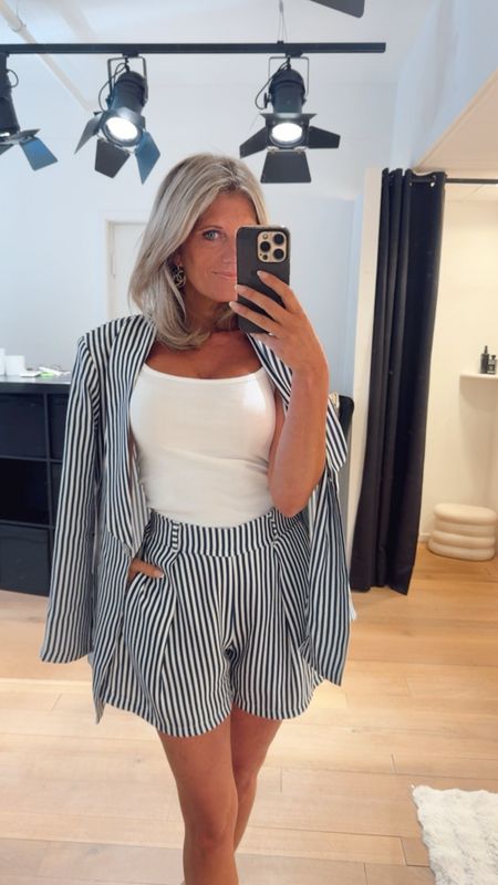 RMC the label blazer stripes marine blue