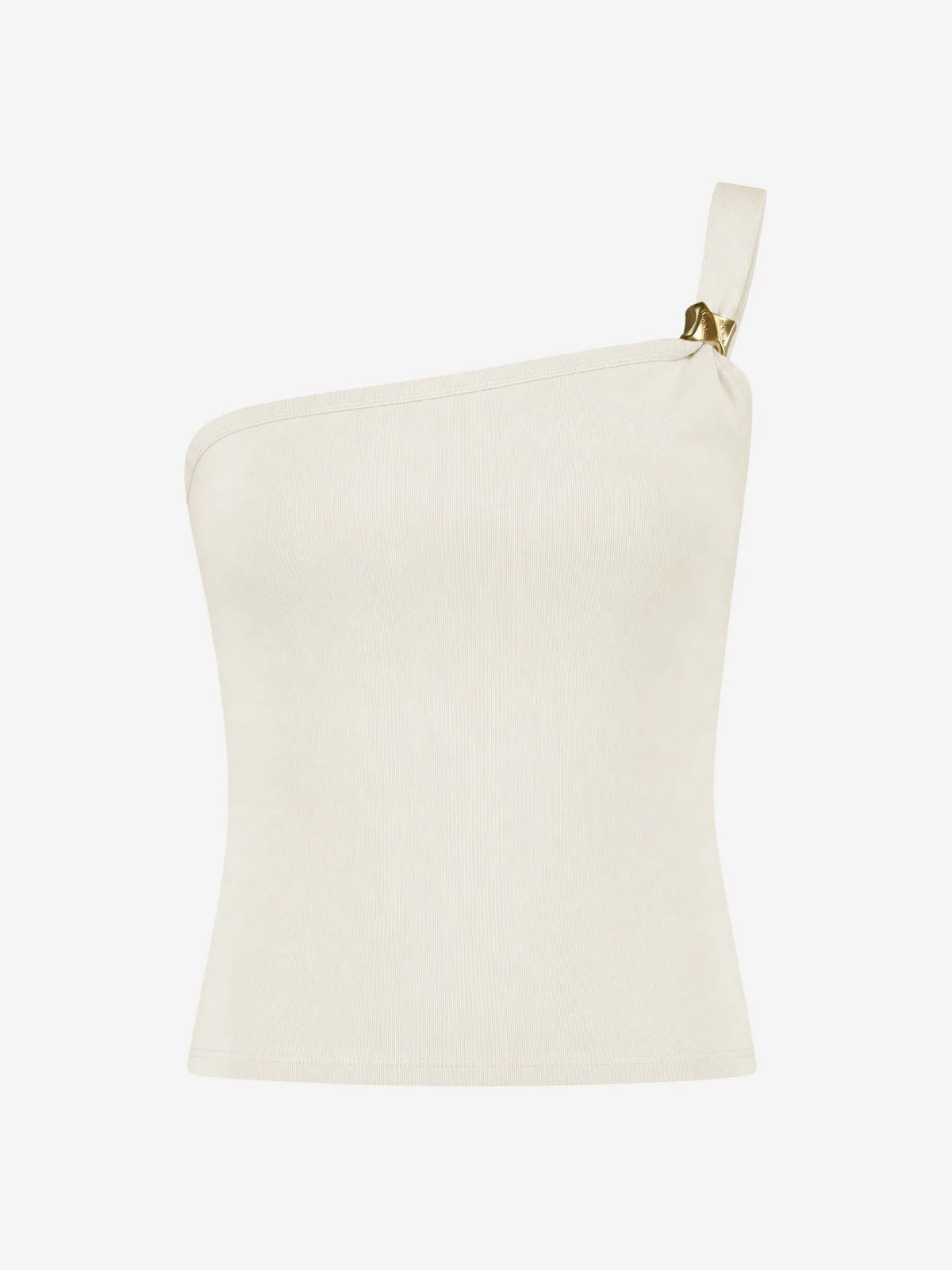 Nikkie One Shoulder Roselle Top Met Hardware Detail Cream