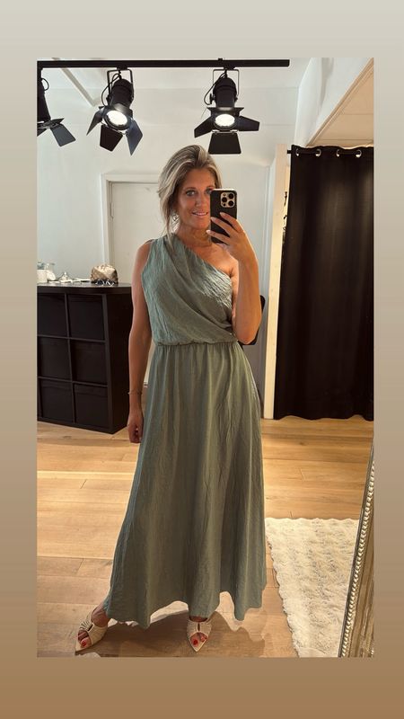 Zara dress blauw/ groen