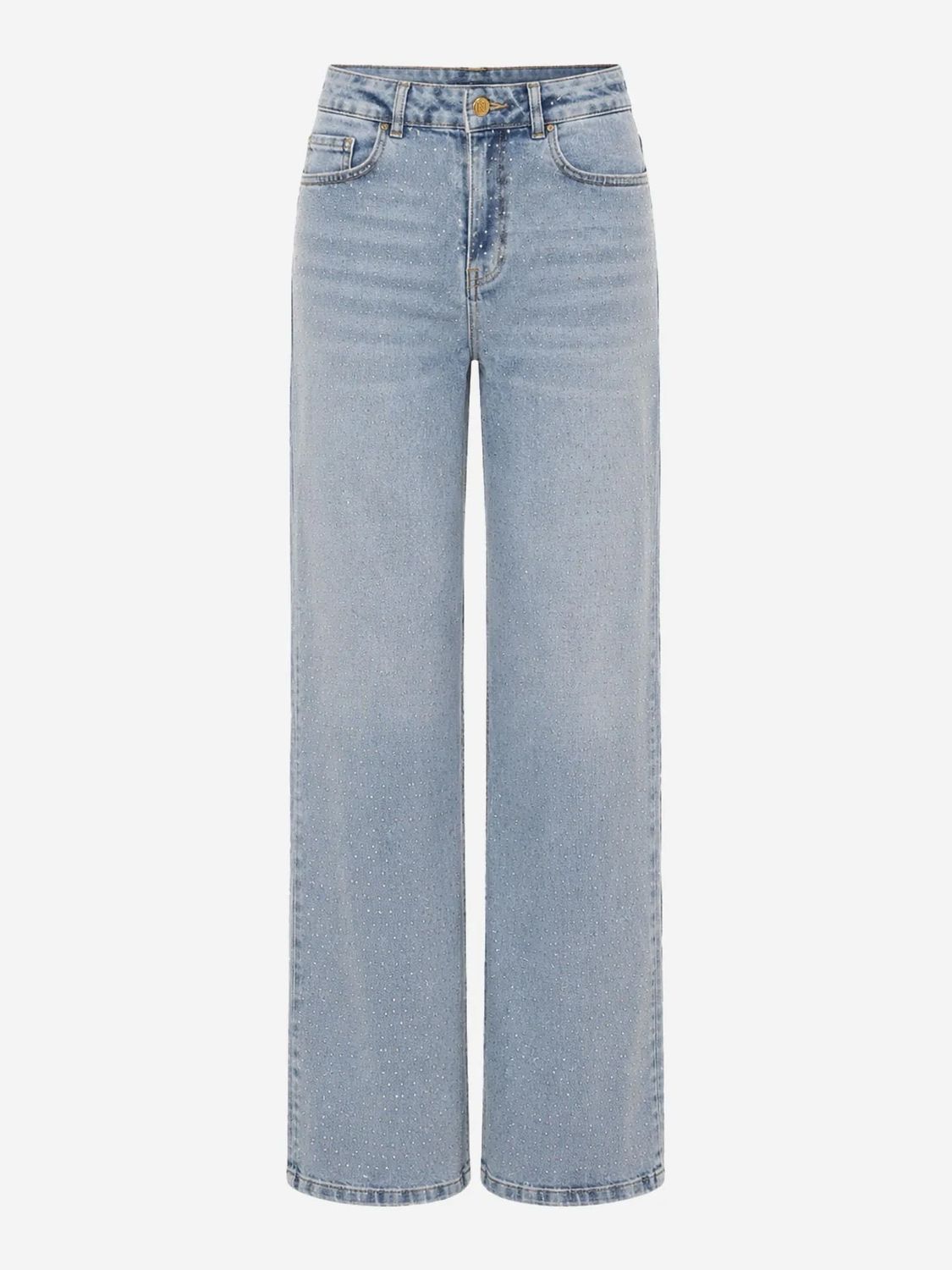 Nikkie Abigail Strass Jeans Met Steentjes