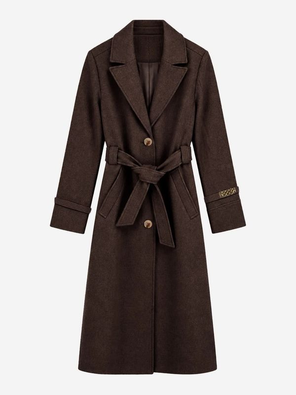 Nikkie Arlena Coat Lange Mantel Met Tijdloze Elegantie