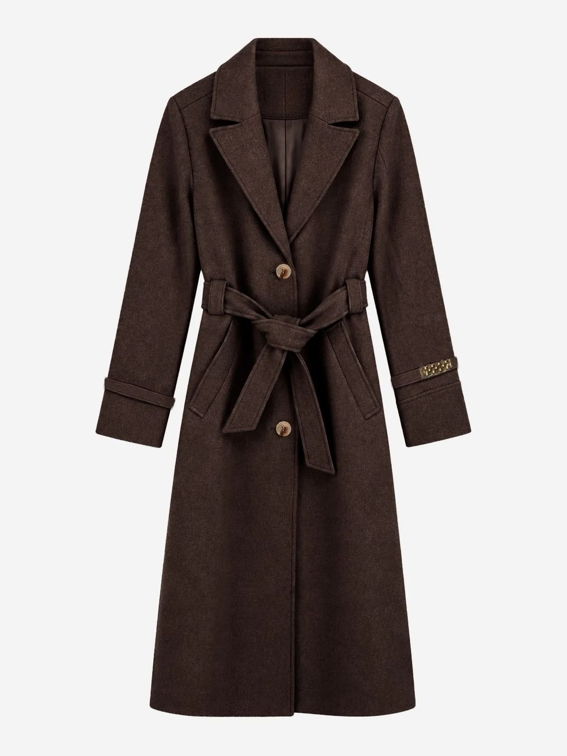 Nikkie Arlena Coat Lange Mantel Met Tijdloze Elegantie