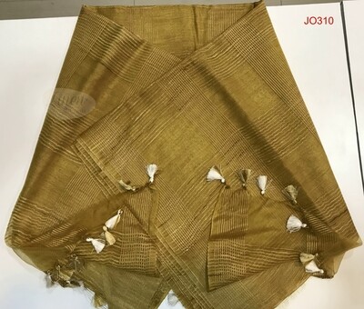 Yellow shade Jute Organza Saree Yellow shade Jute Organza Saree
