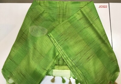 Green shade Jute Organza Saree Green shade Jute Organza Saree