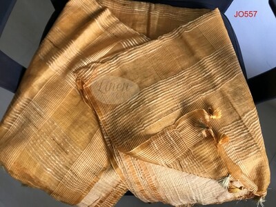 Orange shade Jute Organza Saree Orange shade Jute Organza Saree