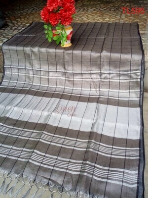 Grey shade tissue linen saree Grey shade tissue linen saree