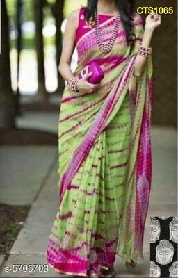 Cotton Slub Shibori print Saree Cotton Slub Shibori print Saree