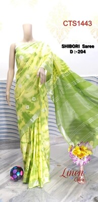 Cotton Slub Shibori print Saree Cotton Slub Shibori print Saree