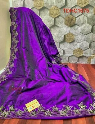 Elegant Tusser by Tusser saree with hand cut work design Elegant Tusser by Tusser saree with hand cut work design