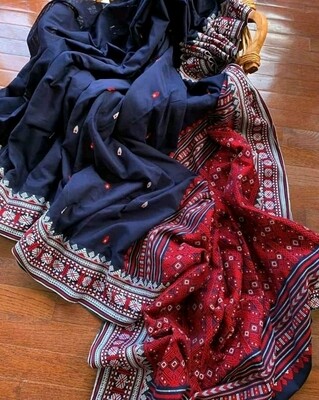Khadi base hand woven all over work jamdani saree Khadi base hand woven all over work jamdani saree