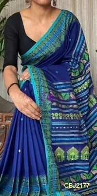 Cotton base hand woven all over work jamdani saree Cotton base hand woven all over work jamdani saree