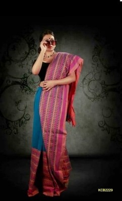 Begompuri Cotton Khadi Saree with jacquard weaving Begompuri Cotton Khadi Saree with jacquard weaving