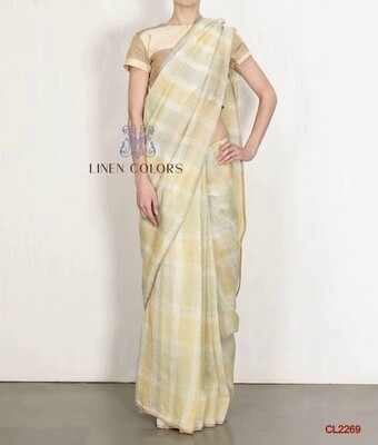 Alluring Cotton linen Saree with run on blouse Alluring Cotton linen Saree with run on blouse
