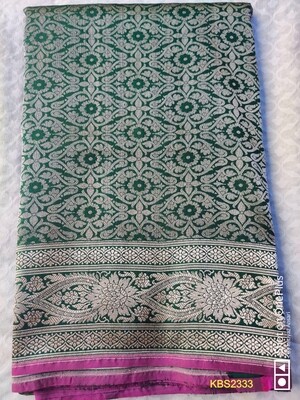 Authentic Katan Pevar Banarasee Saree with Kaduva design, interlocked weaving Authentic Katan Pevar Banarasee Saree with Kaduva design, interlocked weaving