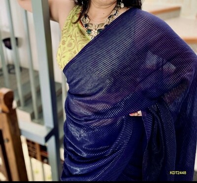 Exclusive Handloom Khadi Saree with all over zori checks Exclusive Handloom Khadi Saree with all over zori checks