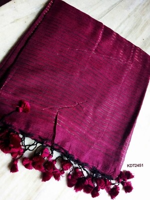Exclusive Handloom Khadi Saree with all over zori checks Exclusive Handloom Khadi Saree with all over zori checks