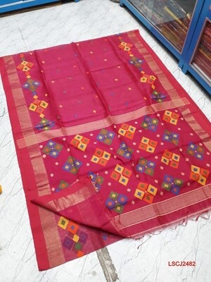 Chatai Jamdani saree with hand woven design Chatai Jamdani saree with hand woven design