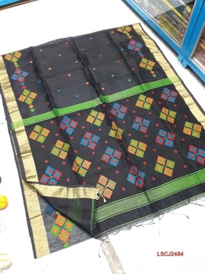 Chatai Jamdani saree with hand woven design Chatai Jamdani saree with hand woven design