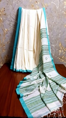 Handloom Cotton Khadi with jamdani work Handloom Cotton Khadi with jamdani work