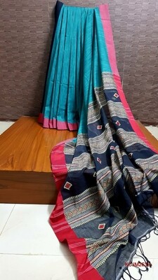 Handloom Cotton Khadi with jamdani work Handloom Cotton Khadi with jamdani work