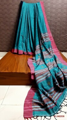 Handloom Cotton Khadi with jamdani work Handloom Cotton Khadi with jamdani work