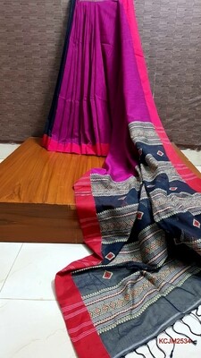 Handloom Cotton Khadi with jamdani work Handloom Cotton Khadi with jamdani work