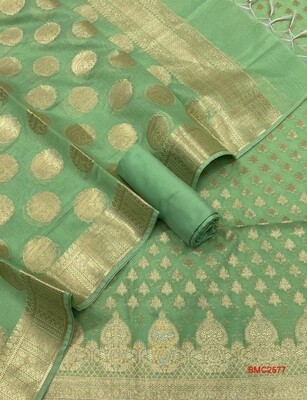 Banarasee Merserised Cotton Resham full Suit Banarasee Merserised Cotton Resham full Suit