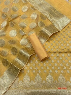 Banarasee Merserised Cotton Resham full Suit Banarasee Merserised Cotton Resham full Suit