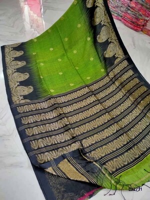 Hand woven Aam Kolka Jamdani Linen Saree Hand woven Aam Kolka Jamdani Linen Saree