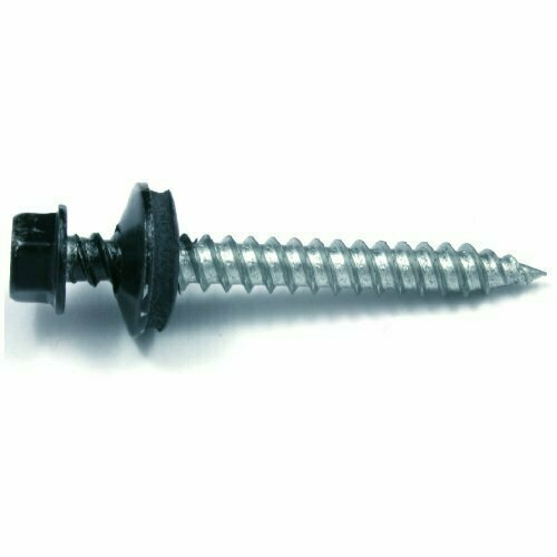 1-1/2" HEX STEEL ROOF SCREW BLACK
