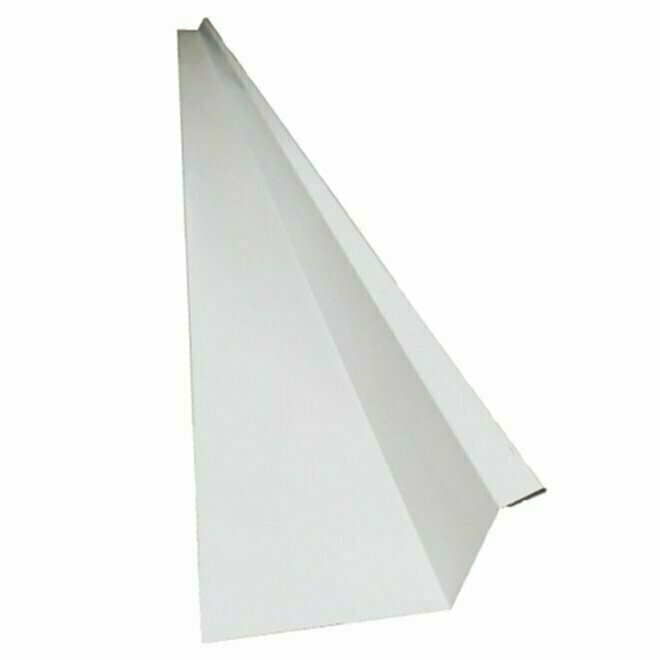 1-1/2" Aluminum Dripcap White