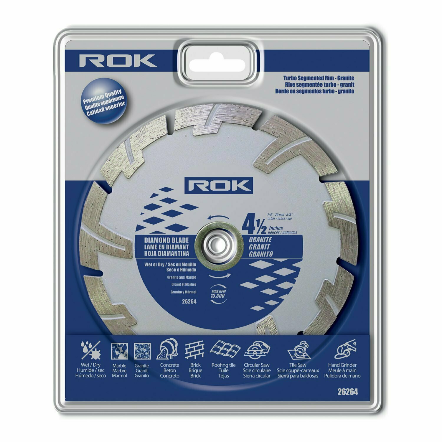 4-1/2" DIAMOND BLADE SEGMENTED