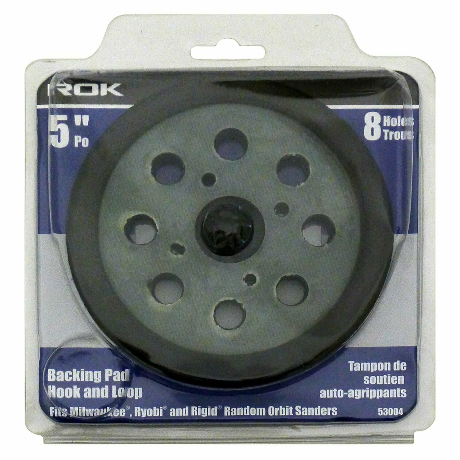 5" REPLACEMENT BACKING PAD 8 HOLES