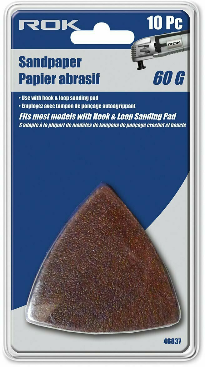 60G SANDPAPER TRIANGLE 10PCS