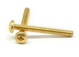 Brass Pan Head Phillips Machine #10-32