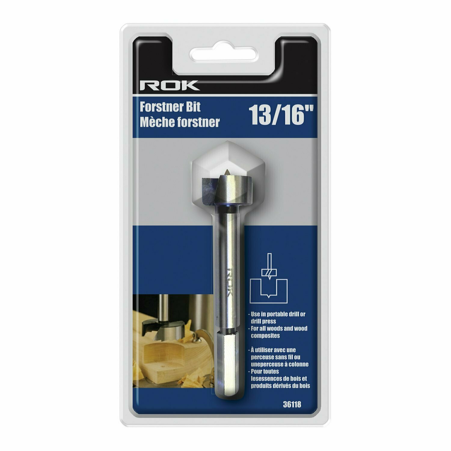 ROK 13/16" Forstner Bit