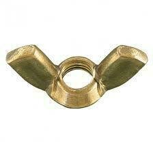Wing Nuts Brass