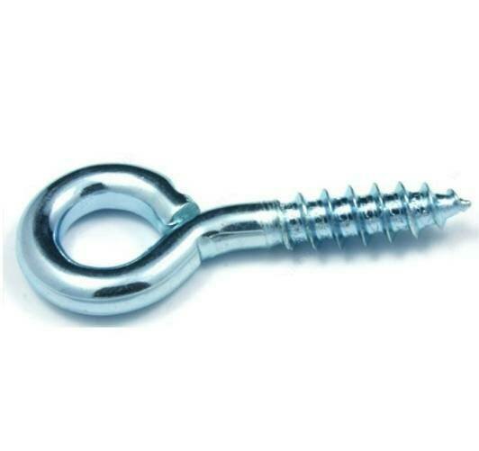 Zinc Plated Screw Eye 1"