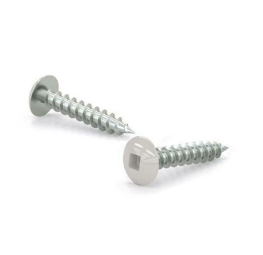 #10 X 3/4" Metal Screws White Pan Head