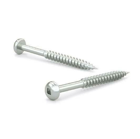 #8 X 3-1/2" Wood Screws Pan Head Zinc 5 PCS
