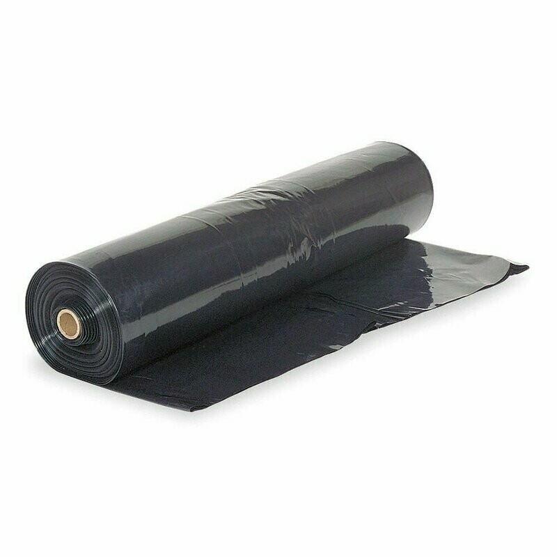Medium Poly Black 10' x 100' (1000ft²) Roll