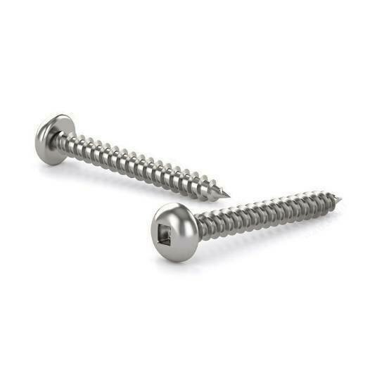 #8 X 1-1/4" Wood Screws Pan Head Stainless 100 PCS