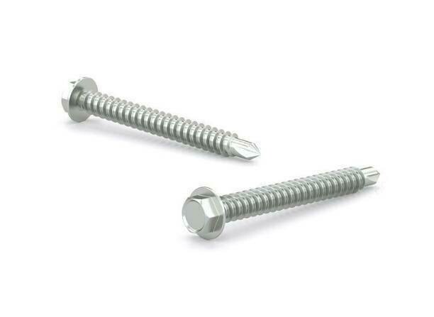 #10 X 3/4" Self Drilling Screws Hex Head Zinc
