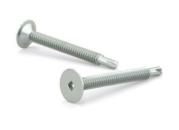 #12 X 2" Self Drilling Screws Wafer Head Zinc