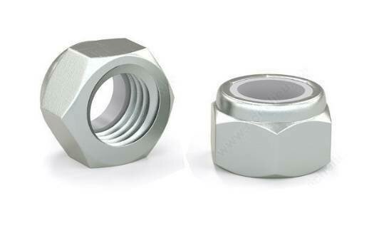 M5 HEX NYLON LOCK NUT ZINC